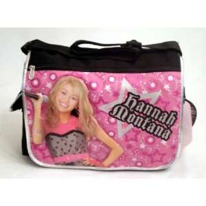 Hannah Montana Messenger Bag   Officially Licensed Black & Pink School 
