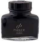 Parker Quink Black Fountain Pen Ink Glass Bottled