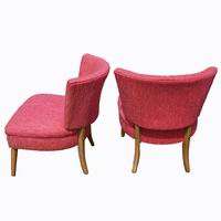 Vintage Slipper Lounge Chairs Set Heywood Style  