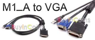 8m Projector M1 _A Male to VGA & USB Male Cable  