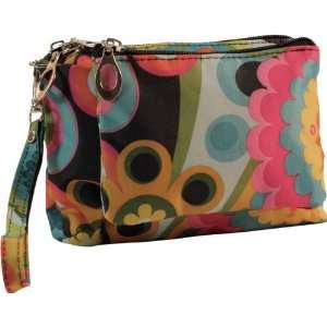   Paisley Wristlet Wallet Handbag Make up Purse Bag Tote Mad Style NEW