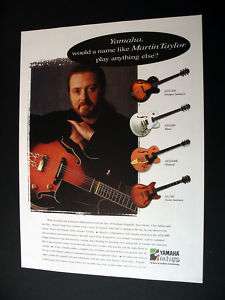Yamaha AEX1500 Guitar Martin Taylor 1996 print Ad  