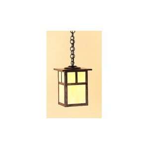   Mission 1 Light Outdoor Hanging Lantern in Mission Brown with Off