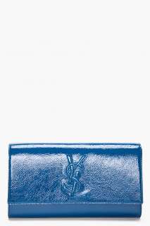 Yves Saint Laurent Chinese Blue Belle De Jour Clutch for women 