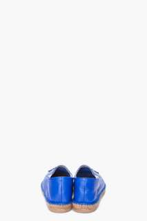 Opening Ceremony Royal Blue Leather Espadrilles for men  