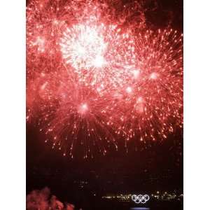  Fireworks Explode During the Opening Ceremony of the 