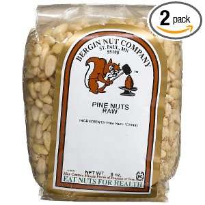 Bergin Nut Company Raw Pine Nuts, 9 Ounce Bags (Pack of 2)  