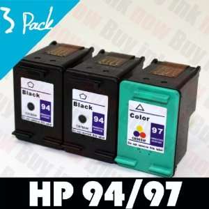  Combo Pack   2 Black & 1 Color Ink Cartridgesfor HP Photosmart 