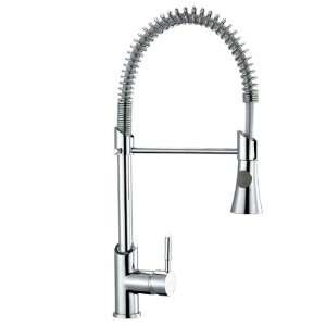   Nickel Plated Pull Down Sprayer Kitchen Faucet