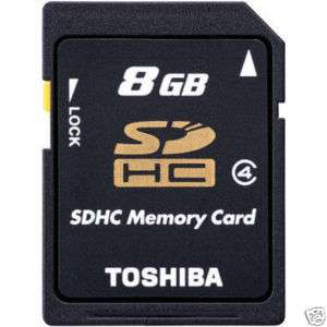 Toshiba SDHC Memory Card CLASS 4 8GB 8G 8 G GB SD HC  