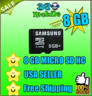 New 8GB HC microSD Memory Card HTC GOOGLE ANDROID AT&T  