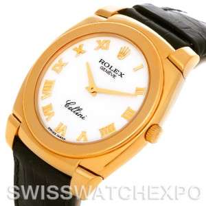 Rolex Cellini Cestello 18K Yellow Gold Mens Watch 5330  