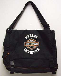 Retro Harley Davidson Canvas Messenger Bag Briefcase  