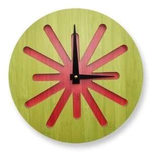  Green and Red Splat Clock   22