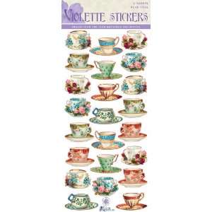  Violette Stickers Teacup Stickers