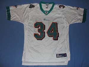 New Reebok Miami Dolphins Ricky Williams Mens Jersey Small White L 