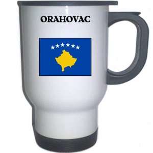  Kosovo   ORAHOVAC White Stainless Steel Mug Everything 