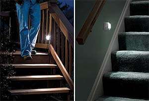 motion sensor battery operated indoor outdoor led step light features