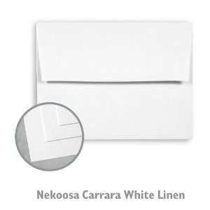  Nekoosa Linen Carrara White envelope   250/Box Office 