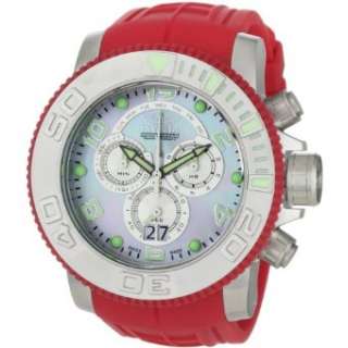 Invicta Mens 0860 Pro Diver Collection Sea Hunter Chronograph Red 