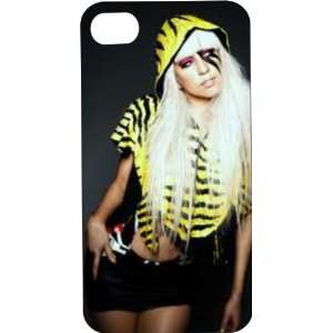  Hard Plastic Case Custom Designed Lady Gaga iPhone Case for iPhone 4 