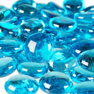 Vase Filler   Glass Pebbles,Glass Stones  Blue(24 bags)  