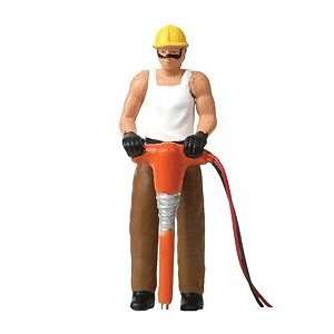    Model Power O Scale Worker w/Jackhammer, Lighted Toys & Games
