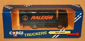 Raleigh Man Box Truck delivery Diecast Blue Toy Car New  