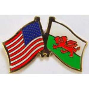  American & Wales Flags Pin 1 Arts, Crafts & Sewing