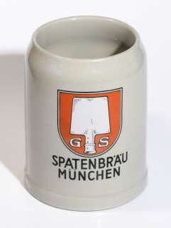 Germany G S Spatenbrau Munchen Shovel Beer Mug Stein  