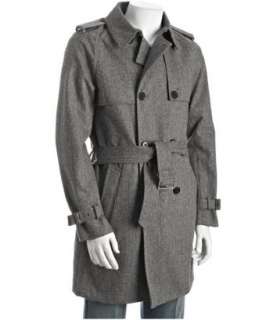 Theory grey herringbone Fred U Tempest trench coat   up to 