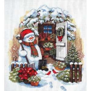  Garden Shed Snowman kit (cross stitch) Arts, Crafts 