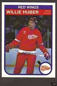 1982 83 OPC Hockey Willie Huber #85 Red Wings NM/MT  
