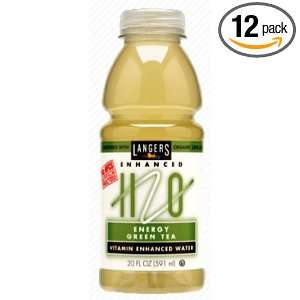 Langers Water Energy/Green Tea, 20 Ounce (Pack of 12)  