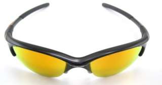 New Oakley Sunglasses Half Jacket Jet Black w/Fire Iridium #03 613 