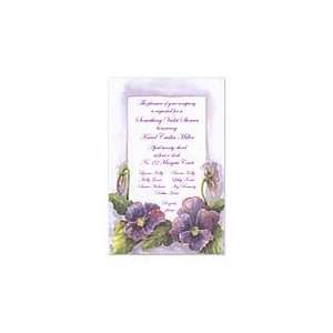  Purple Flowers Invitation Wedding Invitations Health 