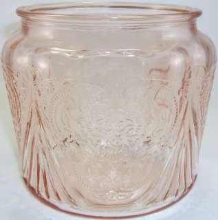 Vintage Hazel Atlas Pink Depression Glass Royal Lace Pattern Cookie 
