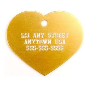   Personalized Pet Tag Gold,1.25x1.5 Collars & Leashes