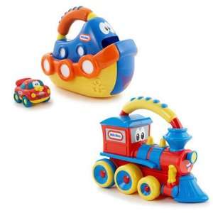  Little Tikes Handle HaulersTM Combo Pack Train and Boat Toy Toys