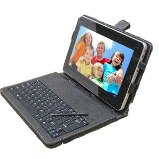   Black Leather USB KeyBoard Case_SuperPad_ZT 180/280 Android Tablet