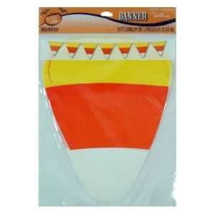   Banner Candy Corn Hanging Decoration Banner 8ft Long Toys & Games