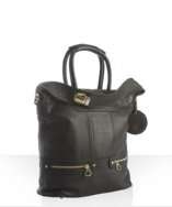 style #316936801 black leather Tomo slouchy shoulder bag