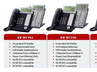 Panasonic KX NT346 B IP Phone 24Butt. 6LCD PoE 4 TDA100  