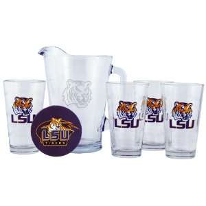  LSU Tigers Pint Glasses and Pitcher Set  LSU Tigers Gift Set 