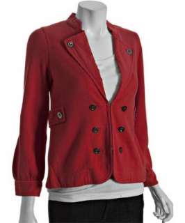 Marc by Marc Jacobs poinsetta red cotton button front jacket   