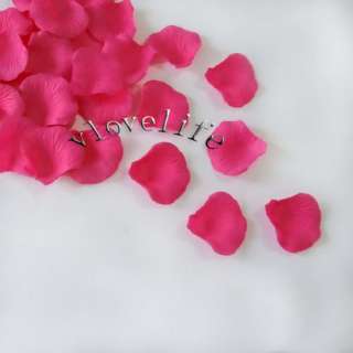 1000 Pink Silk Rose Petals Wedding Party Flower Favors  