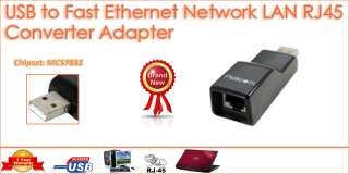 USB to Fast Ethernet Network LAN RJ45 Converter Adapter  
