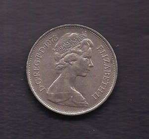 UK Great Britain 10 New Pence 1973 Coin KM # 912  