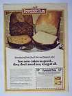 1978 Pepperidge Farm Date Nut & Yogurt Cake Magazine Print 