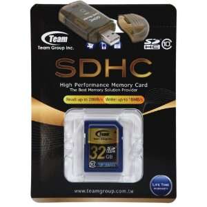 32GB Class 10 SDHC Team High Speed Memory Card 20MB/Sec. Fastest Card 